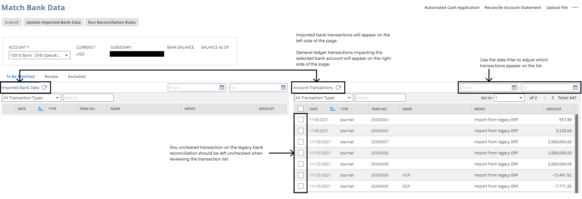 How to complete your first bank reconciliation in NetSuite
